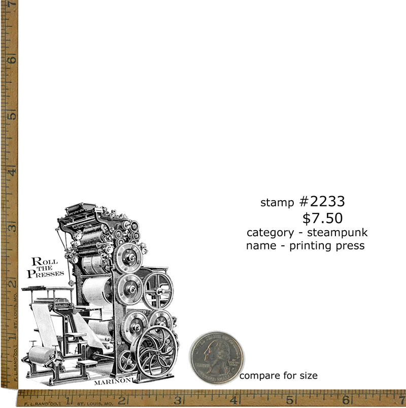 #2233 - Printing Press - Steampunk